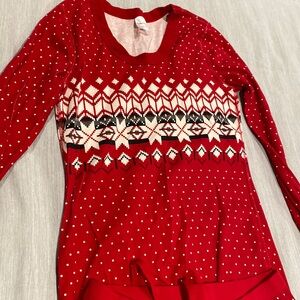 EUC Hanna Andersson fair isle pajamas